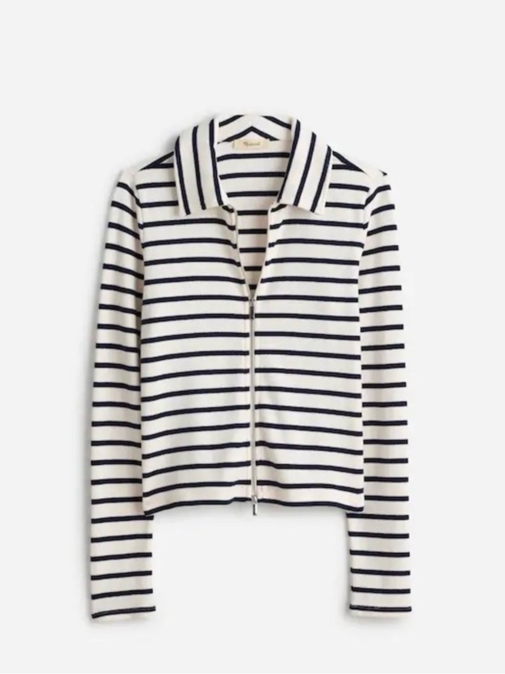 Madewell Ribbed Zip-Front Tee